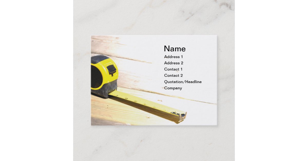 Tailors Measuring Tape Sewing Business Card, Zazzle