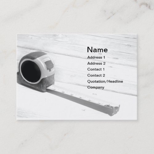 tape measure business card