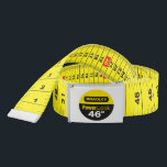 Tape measure (carpentry) belt<br><div class="desc">Never be without a tape measure again! Strap your pants up with one. Reversible sides with both inches and metric. Buckle has a place for name and message - possibly even a risque one ;)</div>