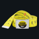 Tape measure (carpentry) belt<br><div class="desc">Never be without a tape measure again! Strap your pants up with one. Reversible sides with both inches and metric. Buckle has a place for name and message - possibly even a risque one ;)</div>