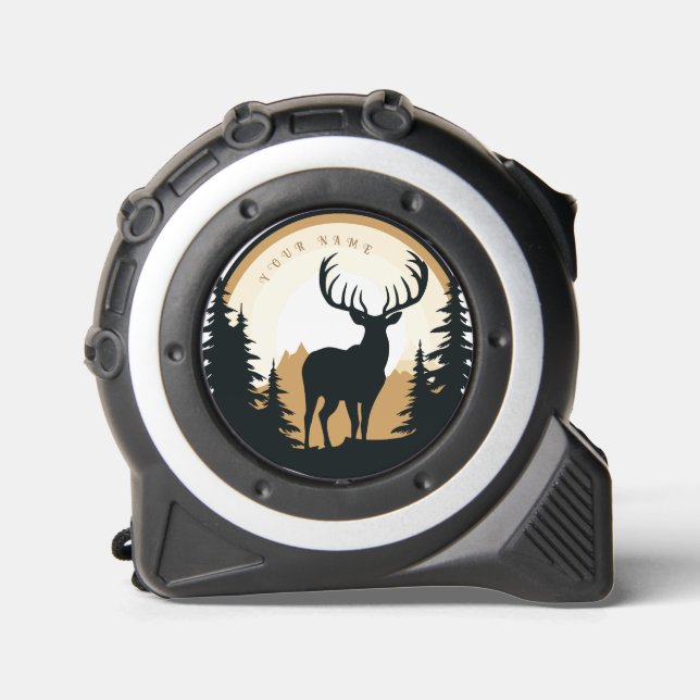 Tape Measure Deer - Personalized - Add Name (Front)
