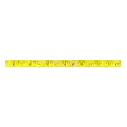 Tape Measure Imperial Inches Ruler Yellow Ribbon | Zazzle