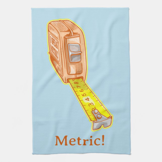 Tape measure metric system measuring tape kitchen towel (Vertical)