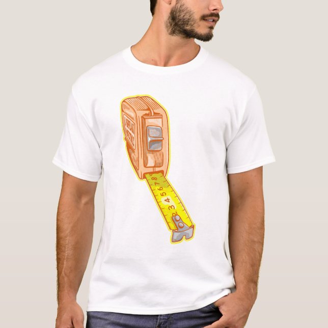 Tape measure metric system measuring tape T-Shirt (Front)