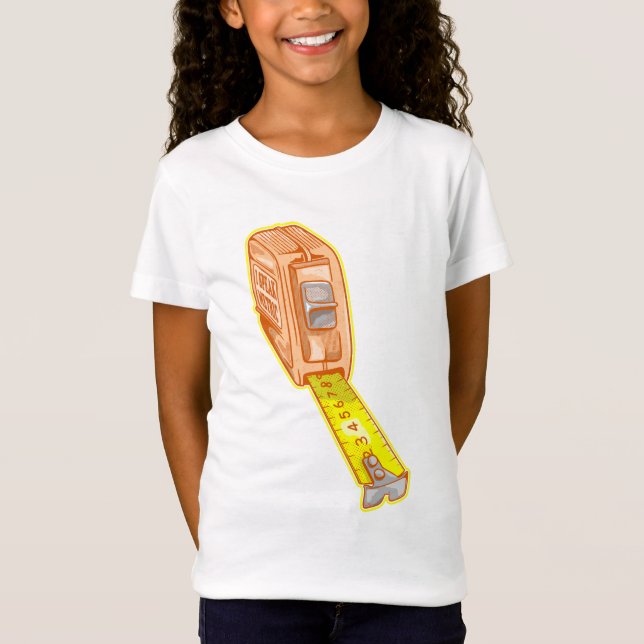 Tape measure metric system measuring tape T-Shirt (Front)