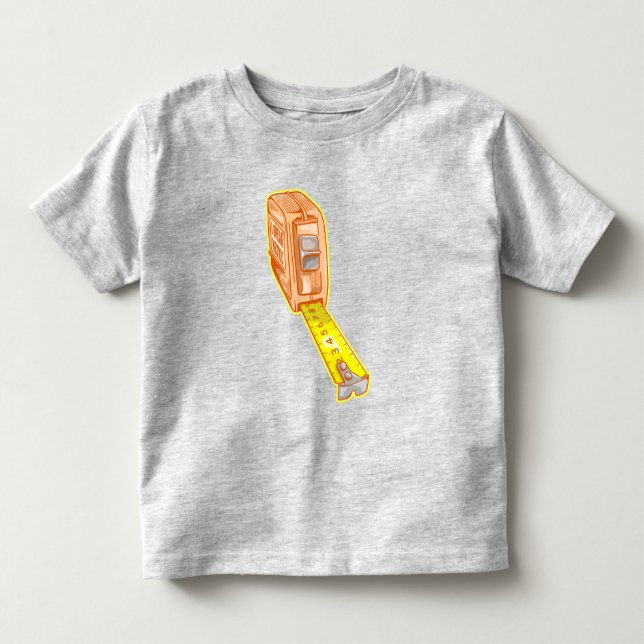 Tape measure metric system measuring tape toddler t-shirt (Front)