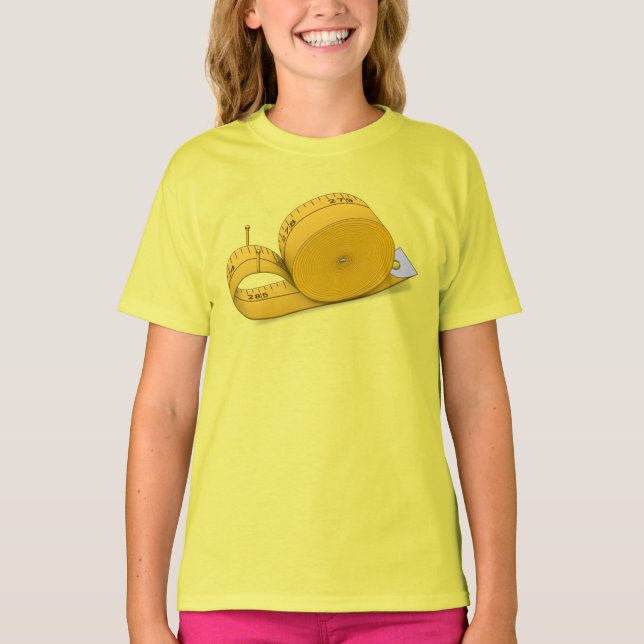 Tape Measure Snail T-Shirt (Front)