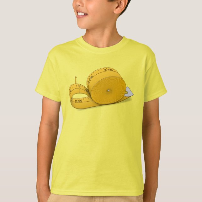 Tape Measure Snail -  T-Shirt (Front)