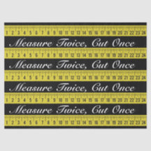 Tape Measure Tissue for Gift Wrapping