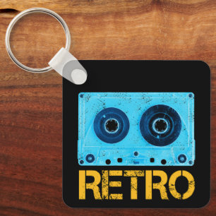 Tape Retro Look For Vintage Cassette 80s Party Keychain