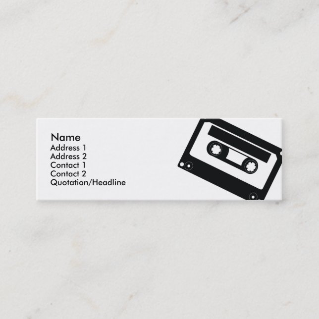 Tape - Skinny Mini Business Card (Front)