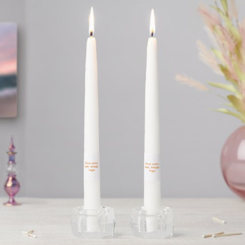 Taper Candles uni White _ own Color