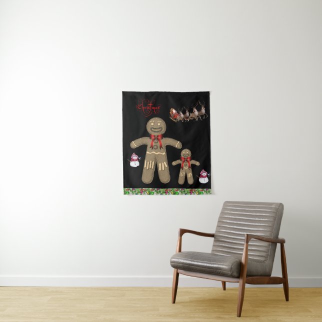Tapestries Christmas Gingerbread Man (In Situ)