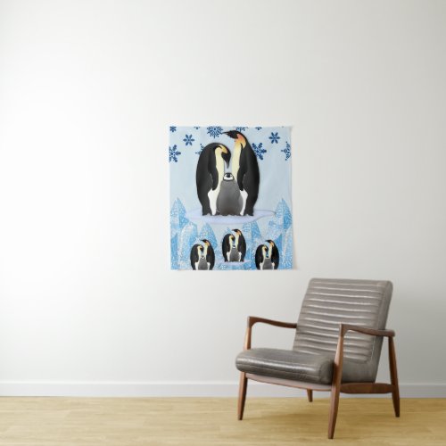 Tapestries Christmas Penguin