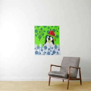 Tapestries Christmas Penguin