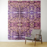 Tapestry Abstract Painting, Red-Violet Insight