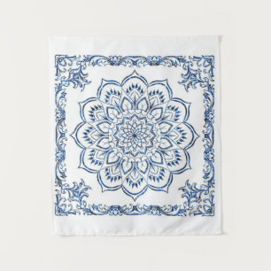 Tapestry Blue Mandela Home Decorations
