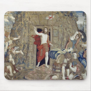 Tapestry depicting the Resurrection of Christ in Mouse Pad