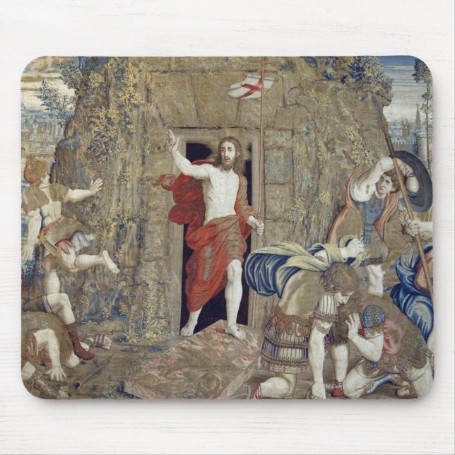 Tapestry depicting the Resurrection of Christ in Mouse Pad (Front)
