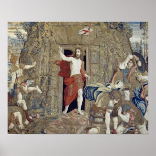 Tapestry depicting the Resurrection of Christ in Poster