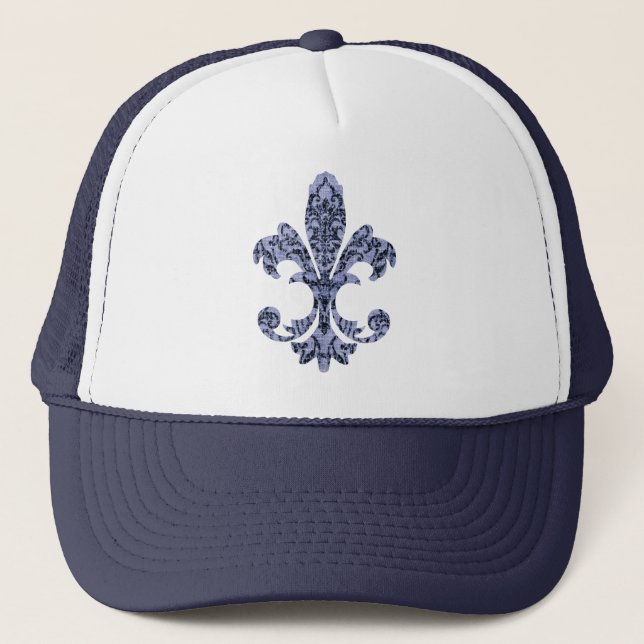 Tapestry Fleur de lis 1 Trucker Hat (Front)