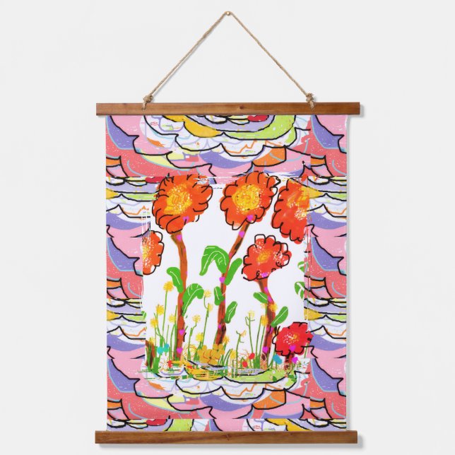 Tapestry - Floral Art Deco  (Front)
