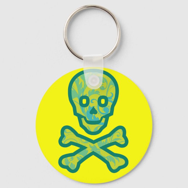 Tapestry Head Green Keychain (Front)
