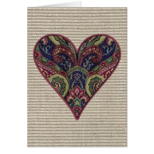 Tapestry Heart Collage Cards (Front)