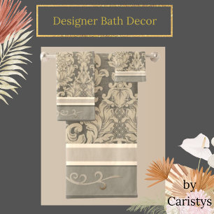 Tapestry in Brown, Linen, Sand Towel