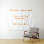 Tapestry Large Uni White - Own Color at Zazzle