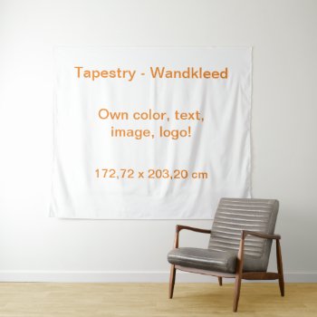 Tapestry Large Uni White - Own Color by Oranjeshop at Zazzle