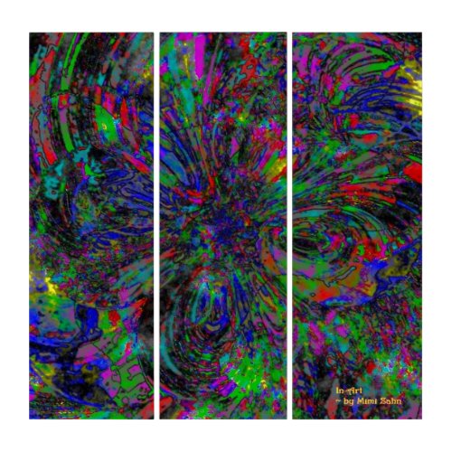 Tapestry Meltdown Acrylic Triptych Wall Art