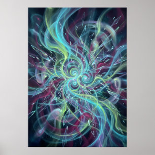 Tapestry of Choices Spirit Energy Art Poster