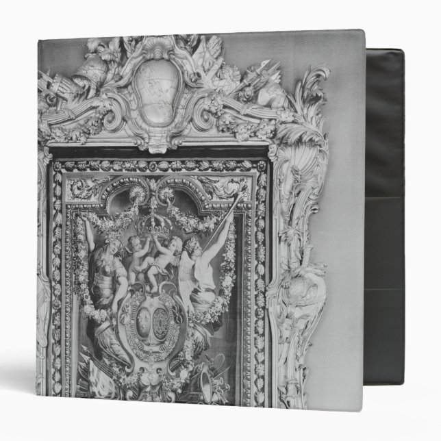 Tapestry of coat of arms of French Royal Family Binder (Front/Inside)