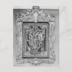 Tapestry of coat of arms of French Royal Family Postcard