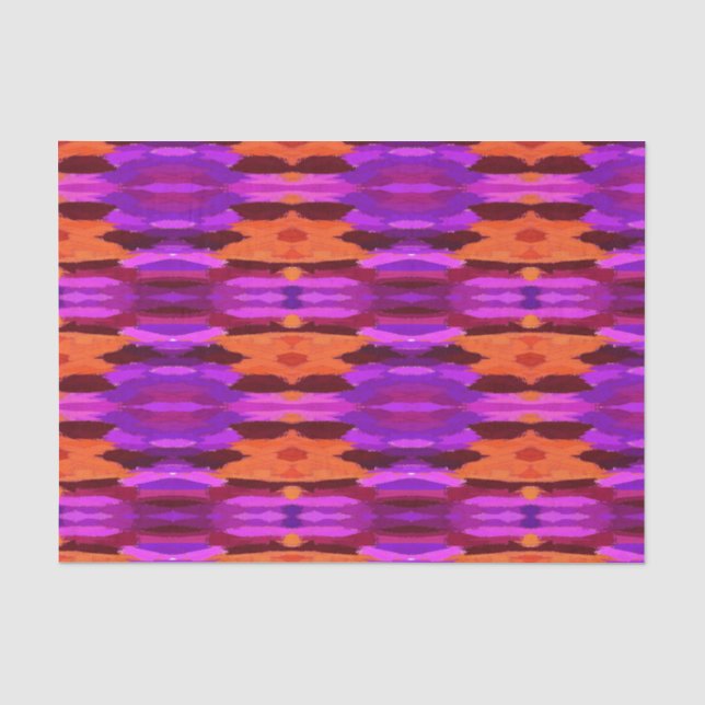 Tapestry of Purple and Orange tissue paper (Front)