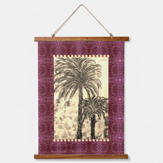 Tapestry - Palm Tree Sepia (Front)