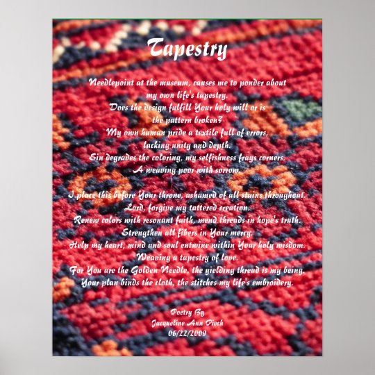 Tapestry Poetry Poster