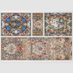 Tapestry portrait Decoupage Paper