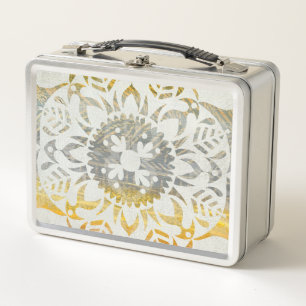 Tapestry Rosette II Metal Lunch Box