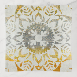 Tapestry Rosette II Trinket Tray
