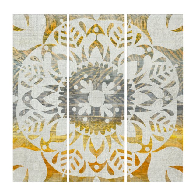 Tapestry Rosette II Triptych (Front)