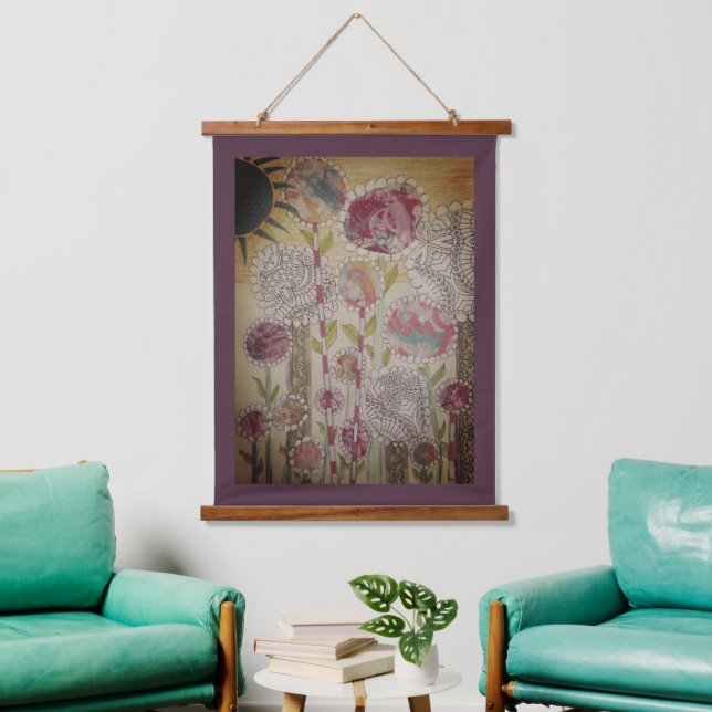 Tapestry - Whimsical Flowers (Living Room)