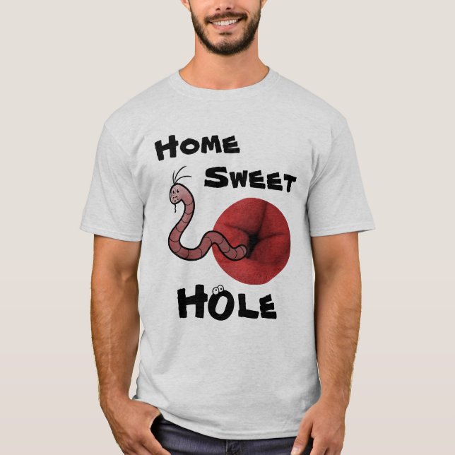 Tapeworm Home Sweet Hole T-Shirt (Front)