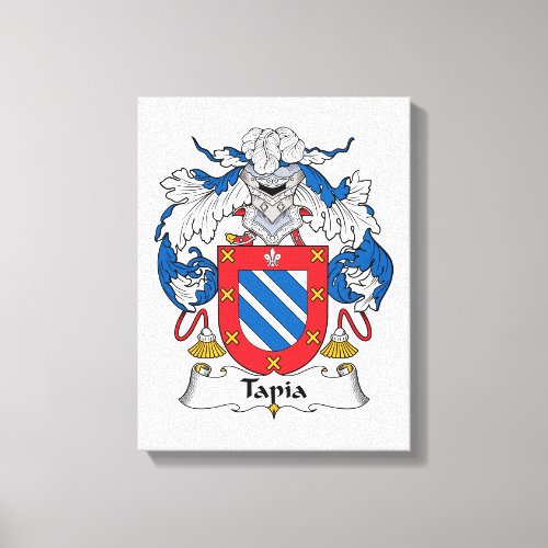 Tapia Family Crest Canvas Print
