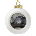 Tapir Ceramic Ball Christmas Ornament