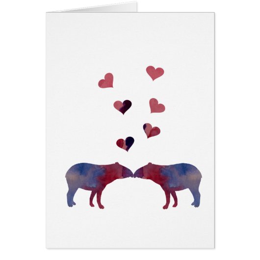 Tapir couple cards (Front)