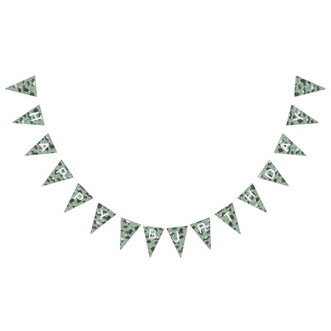 Tapir Family Dinner in Green Bunting Flags (All)
