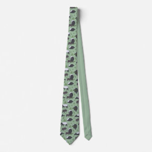 Tapir Family Dinner in Green Neck Tie