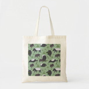 Tapir Family Dinner in Green Tote Bag
